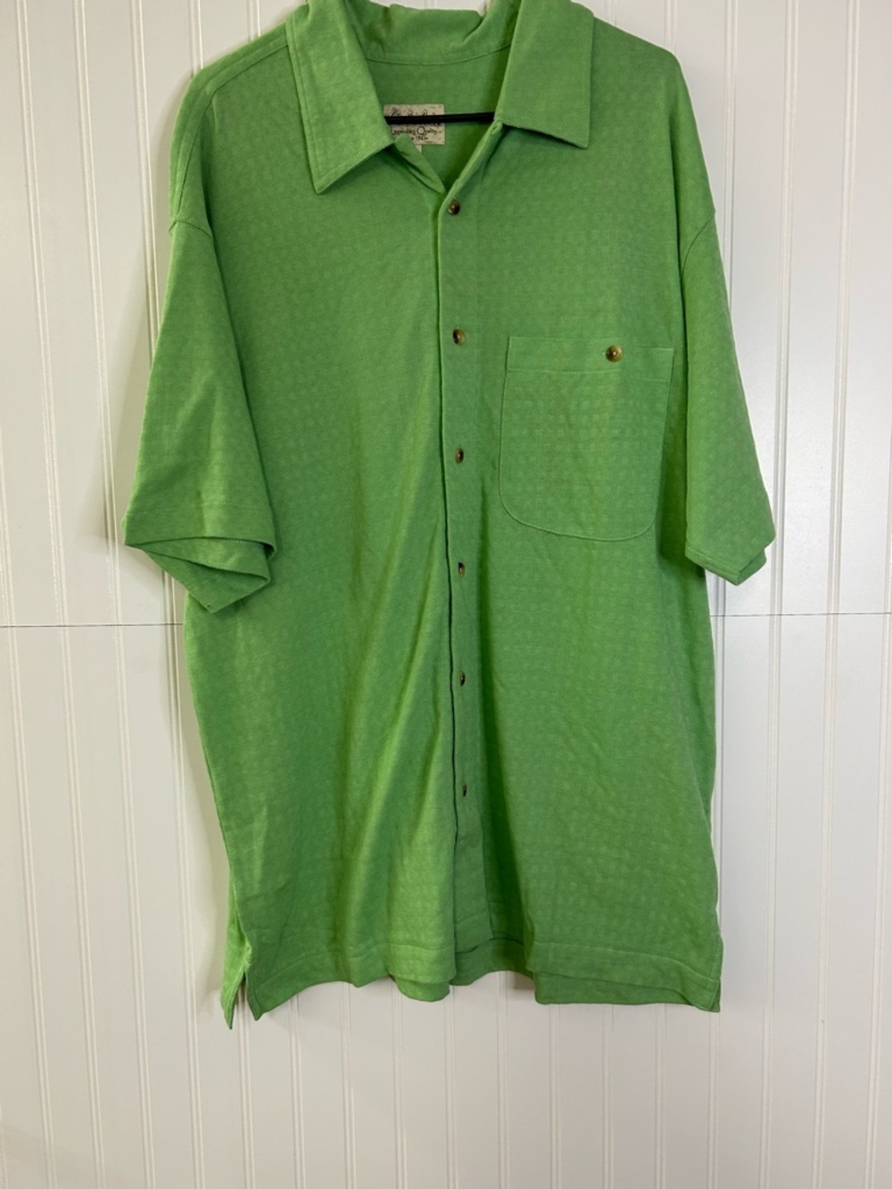 Cabela's Men's Green Short-Sleeve Button-Up Shirt Size Large